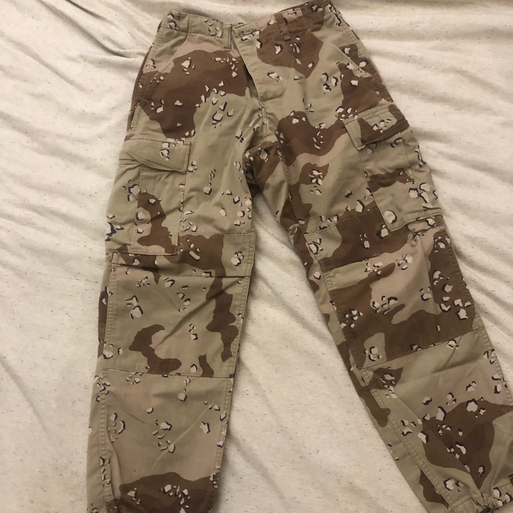 Vintage redone military cargo pants